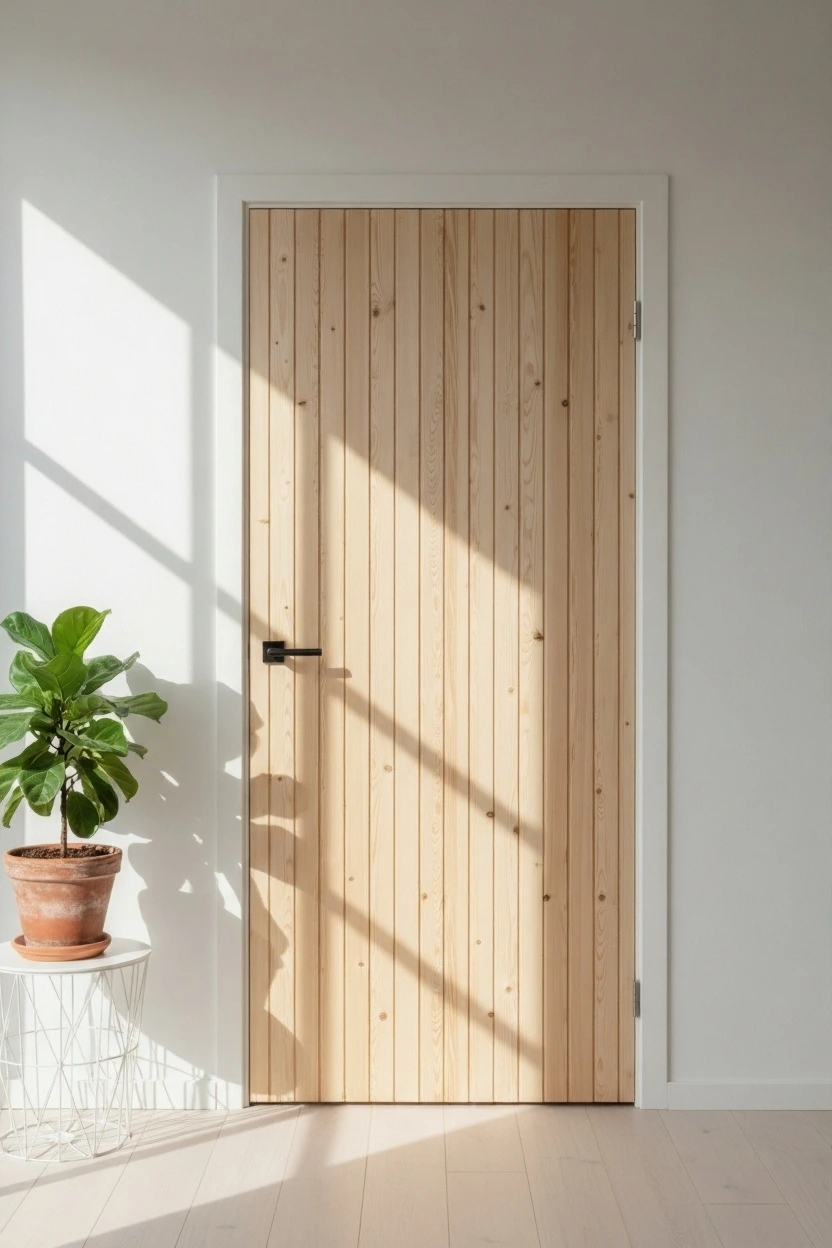 Moderne eikedør