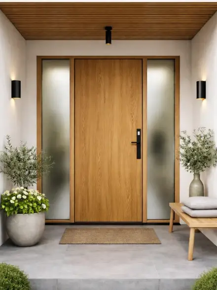 Utendørs eikedør AI 1